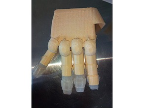 exo-Handschuh engineering Exoskelett Handschuh hand iron man 3d print model - Mito3D