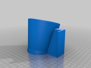secador de cabelo da base dados dupla face fita casa banho 3d print model - Mito3D