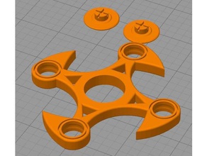 fidget spinner claws toy & game accessories 3d print model - Mito3D