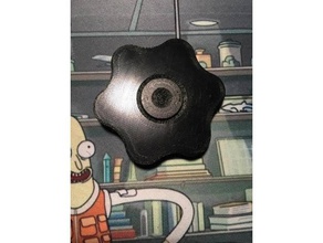 print-in m8 fidget spinner toys & games built-in fidgetspinner hand toy hex hexnut nut six 3d print model - Mito3D