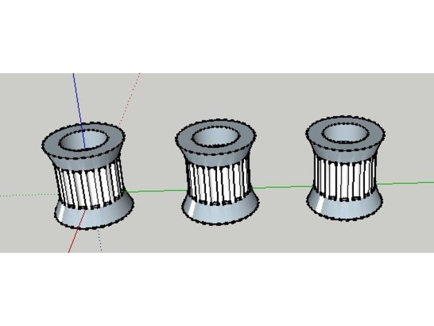 16 zahn gt2 idler pulley kossel 3d-Drucker Teile 16t delta delta-Drucker gt2-16t Zähne Riemen Riemenscheibe Umlenkrolle 2020 mini reprap 3D print model - Mito3D