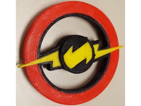 el logotipo de flash fidget spinner juguetes mecánicos doble extrusión 3d print model - Mito3D