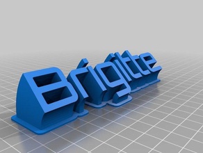 brigitte de la oficina personalizado 3d print model - Mito3D