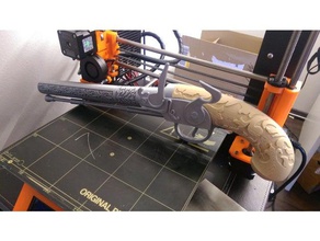 flintlock pistol props pirate 3d print model - Mito3D