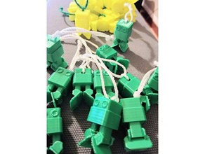 otto diy souvenir tiptoes key ring model robots biped ottodiy robot test 3d print model - Mito3D