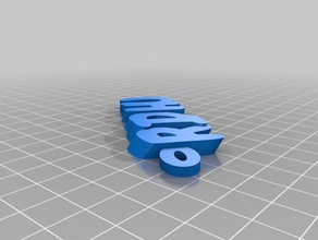 ridhu - nome keyfob portachiavi organizzazione su misura 3d print model - Mito3D