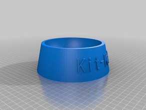 la mia su misura completamente parametrico cane gatto ciotola di cibo gli animali domestici 3d print model - Mito3D