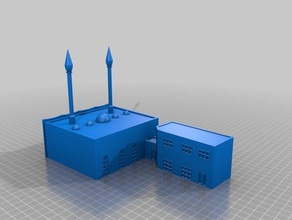 Moschee simpel 3d-drucken 3d print model - Mito3D