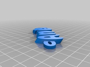 anvitapink testo - nome keyfob portachiavi organizzazione su misura 3d print model - Mito3D