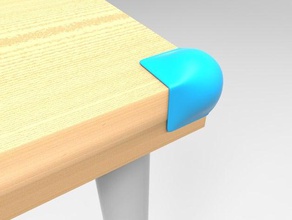 coin de la garde L'impression 3d ménage protecteur sécurité table vectary 3d print model - Mito3D