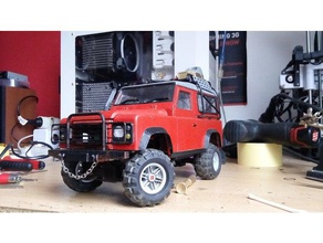 fully 3d printable land rover defender gelande d90 body r c vehicles car truck 3d print model - Mito3D