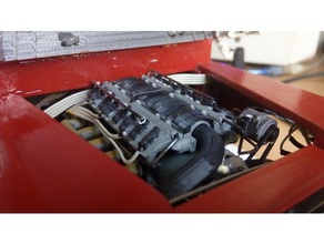 moteur v8 de modèle r c véhicules d90 gelande 3d print model - Mito3D