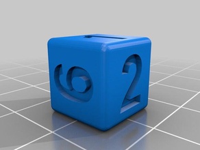 calendar dice 3d print model - Mito3D
