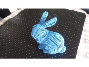 temel voronoi olmadan tavşan sınır testi heykeller 3d print model - Mito3D