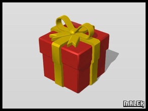 present box without bow tie container storage suprise 3d print model - Mito3D