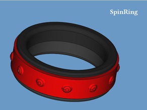 spinring Spinnen zappeln ring mechanische Spielzeuge fidget Spielzeug Schmuck ring-Schmuck spinner 3d print model - Mito3D