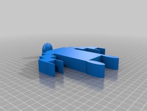 block Mann 3d-drucken 3d print model - Mito3D