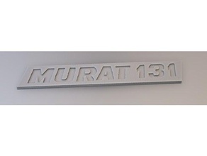 tofas murat 131 logo automotive 3d print model - Mito3D
