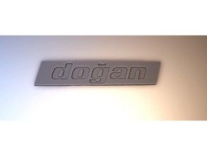 tofas murat 131 dogan logo automotive 3d print model - Mito3D