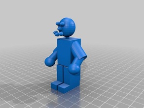 cópia homem de lego formas puras nenhuma comunidade partes A impressão 3d 3d print model - Mito3D