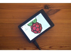 raspberry pi vitrine personnalisables découpe de l'électronique d'affichage cas ordinateur customizer le boîtier raspi toucher l'écran tactile usb 3d print model - Mito3D