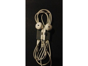 earphones holder gadgets audio earphone 3d print model - Mito3D