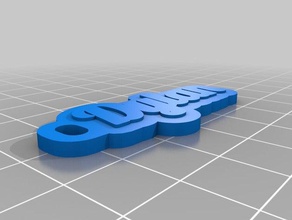 dylan keychains customized 3d print model - Mito3D