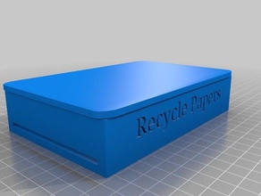 el reciclado de papel la bandeja La impresión en 3d 3d print model - Mito3D