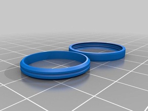 my customized spinning ring 3mm tall pinkey rings 3d print model - Mito3D