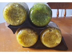 mason jar titolare cucina & sala da pranzo vaso di vetro barattolo archiviazione 3d print model - Mito3D