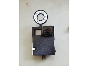 gopro hero 5 Licht Kamera Kamera-Halterung diy mount held ring-Licht 3d print model - Mito3D