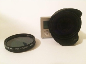 gopro lente cappuccio 49mm la fotocamera mount 3d print model - Mito3D