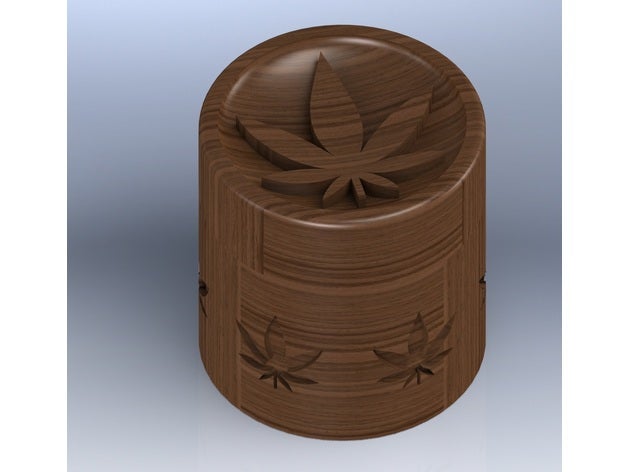 malezas frasco los contenedores tarro la marihuana de 3D print model - Mito3D