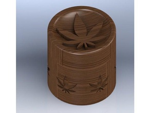 Unkraut jar Container Marihuana Marihuana-Glas 3d print model - Mito3D