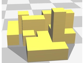 pltw puzzle cube project sculptures 3d printing cool neat stl 3d print model - Mito3D