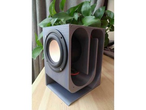 hifi maze speaker audio box music enclosure 3d print model - Mito3D