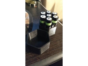 le boîtier de la batterie - aa 7pk les conteneurs pile batteries boîte couvercle support 3d print model - Mito3D