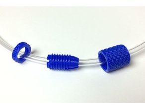 vinyl tube feedthrough collet parts tubing 3d print model - Mito3D