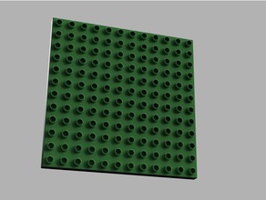 lego duplo kompatibel, sockel 12 x - 1 2 Höhe Bau-Spielzeug kundengebundene 3d print model - Mito3D
