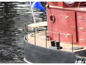 72mm rail plongeurs r c véhicules modèle de bateau 3d print model - Mito3D