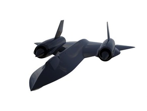 sr71 melro veículos de avião blackbird 3d print model - Mito3D