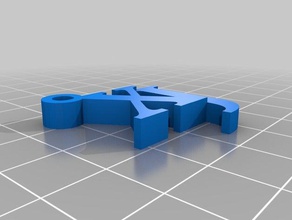 texte simple jeep xj trousseau de clés L'impression 3d 3d print model - Mito3D