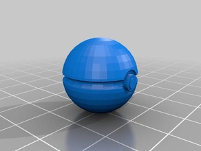 pokeball 1 3d-drucken 3d print model - Mito3D