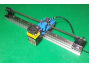 069-ücretsiz stl diy doğrusal hareket kılavuzu x ekseni çerçeve ev yapımı mini lazer oyma cnc çizici 3d baskı 3d print model - Mito3D