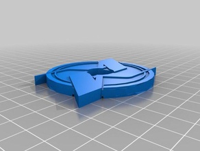 kamov logo spinner fidget hand 3d print model - Mito3D