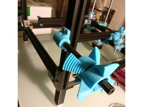 10mm rod bracket tech2c spool holder 3d printer accessories 2020 carbon fiber hypercube openscad 3d print model - Mito3D