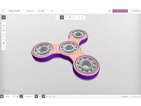 diy simple fidget spinner toys & games education hand toy steam 3d print model - Mito3D