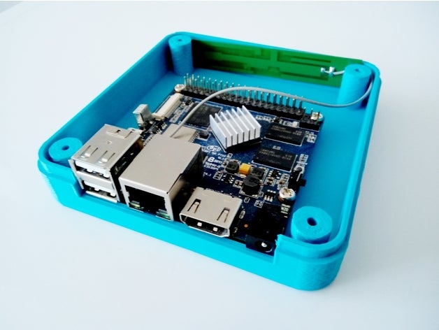 banana pi m2 de cas l'électronique 3D print model - Mito3D