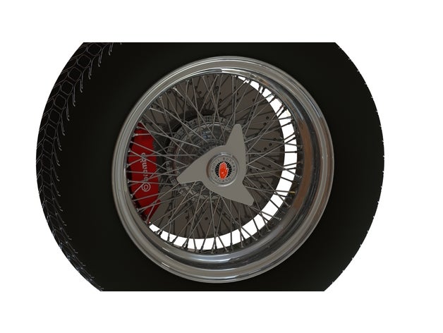 borrani rw 3687 filo ruota pirelli 185vr16-ferrari 250 gt california i veicoli automobile automotive auto ferrari modelli la 3D print model - Mito3D