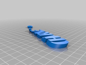 mon personnalisés iamburny du texte - nom porte-clés télécommande de l'organisation personnalisé 3d print model - Mito3D